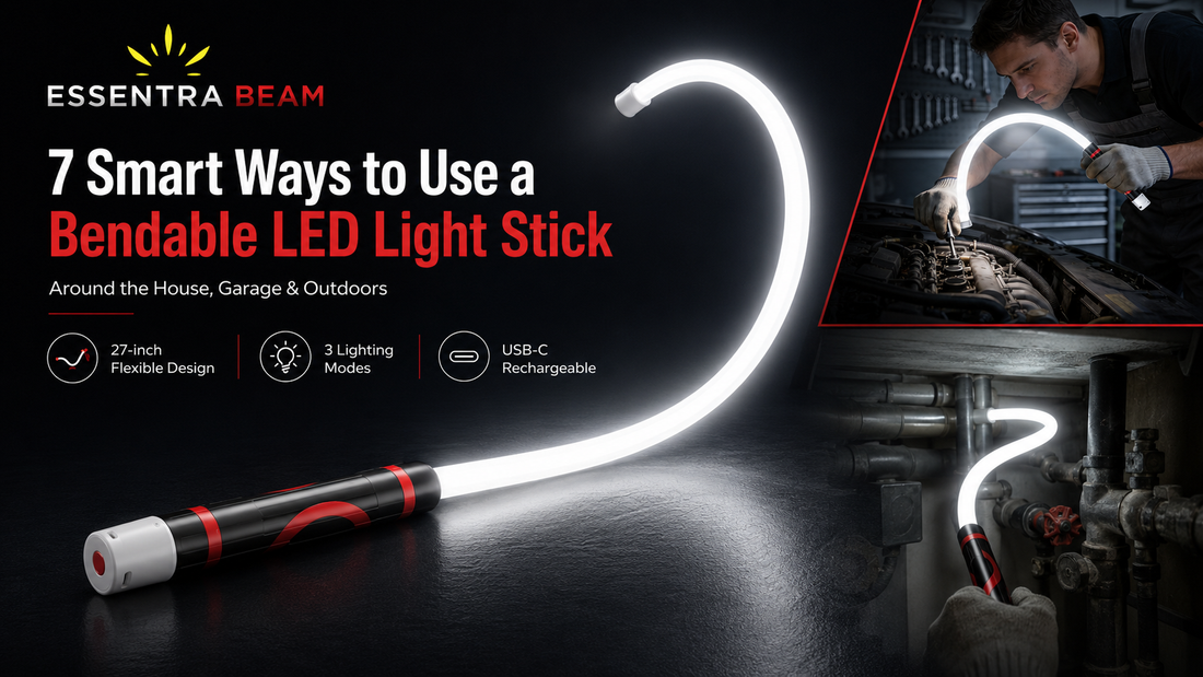 7 Smart Ways to Use a Bendable LED Light Stick Around the House, Garage, and Outdoors